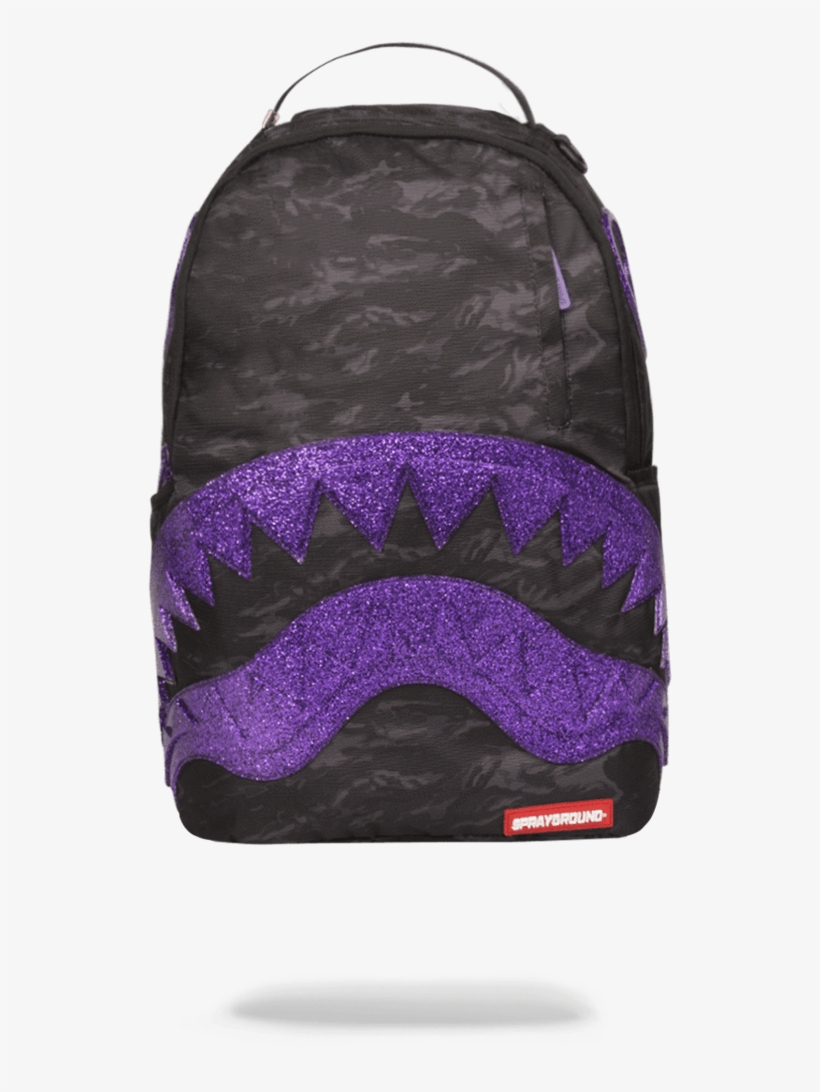 Purple Cheetah Backpack - Purple Glitter Sprayground, transparent png #570465