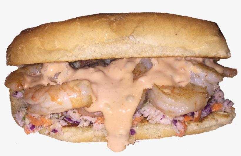 Grilled Shrimp Po Boy Sandwich Now Available At Our - Doug's Fish Fry, transparent png #570528