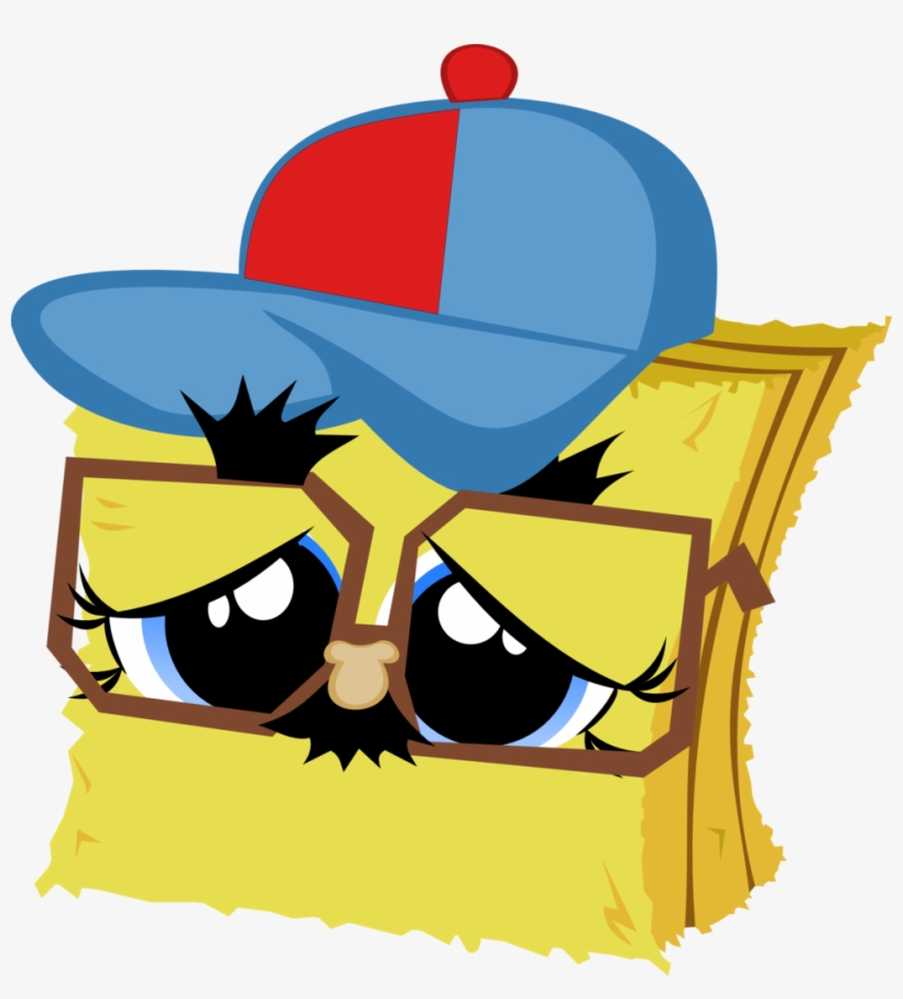Limeylassen, Chibi, Filly, Glasses, Hay, Hay Bale,, transparent png #570732