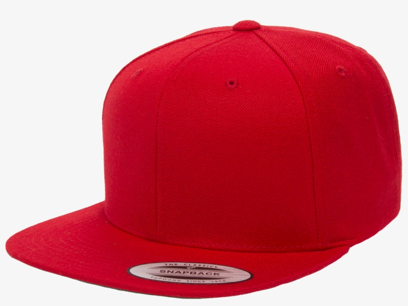 Transparent Snapback Red - Red Yupoong Snapback, transparent png #570906