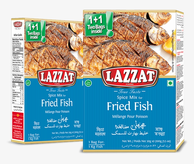 Fried Fish Masala 100gm - Lazzat Falooda Jelly Mix, transparent png #570993