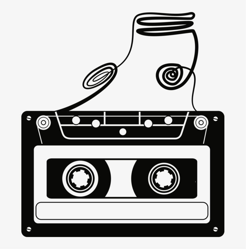 Compact Cassette Magnetic Tape Tape Recorder Cassette - Cassette Tape Clipart Png, transparent png #571024