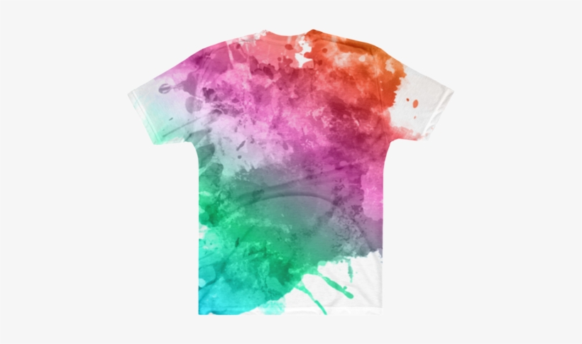 Paint Rainbow Tee - Watercolour Splat, transparent png #571121