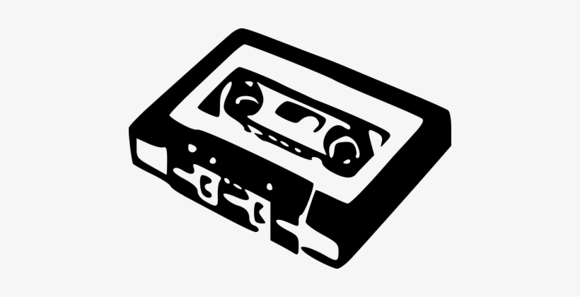 Cassette Tape Retro Audio Music Vintage So - Audio Cassette Clipart, transparent png #571139
