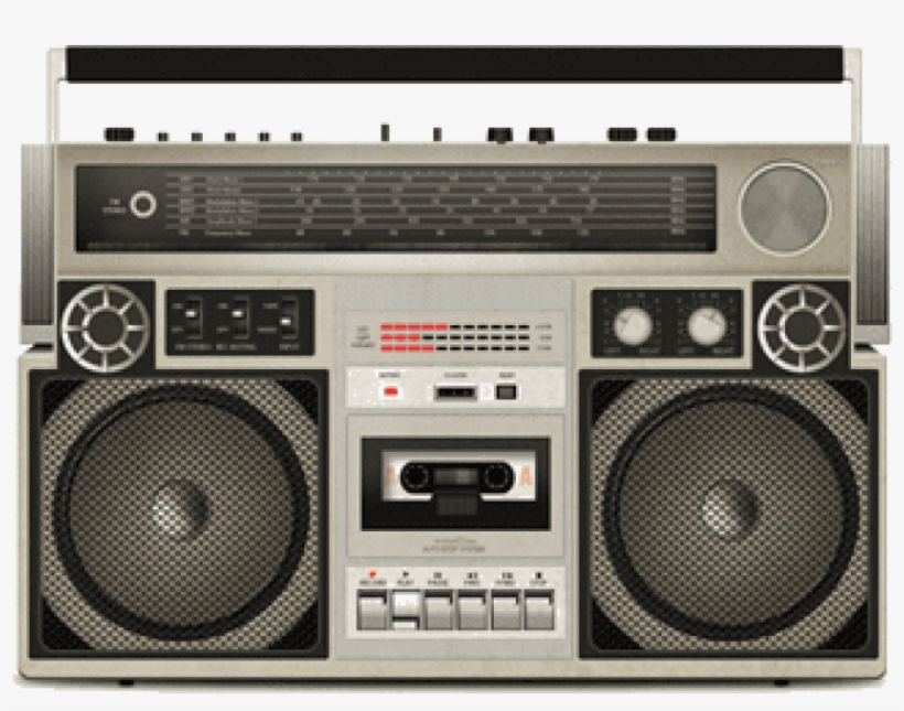 Old Audio Cassette Player - 80s Radio Drawing, transparent png #571212