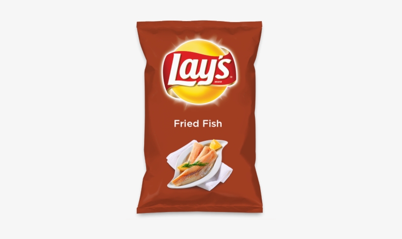 Wouldn't Fried Fish Be Yummy As A Chip Lay's Do Us - Lay's Sour Cream & Onion Flavored Potato Chips, transparent png #571260