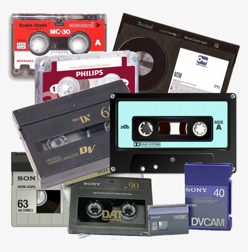 Various Analog Tapes - Mini Dv, transparent png #571673