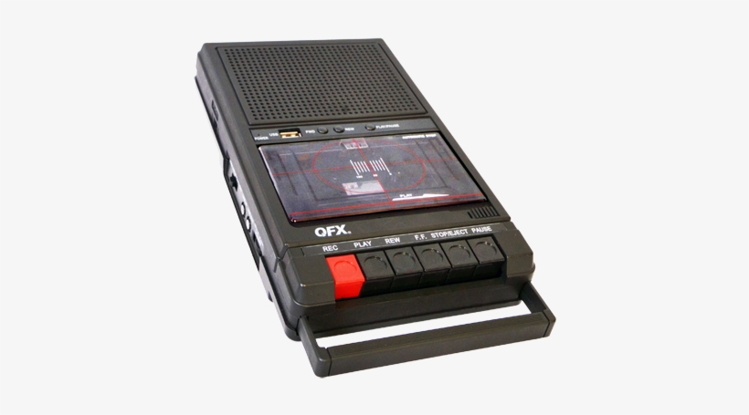 Qfx Retro-39 Portable Cassette Recorder W/ Usb - Qfx Retro-39 Shoebox Tape Recorder, transparent png #572020