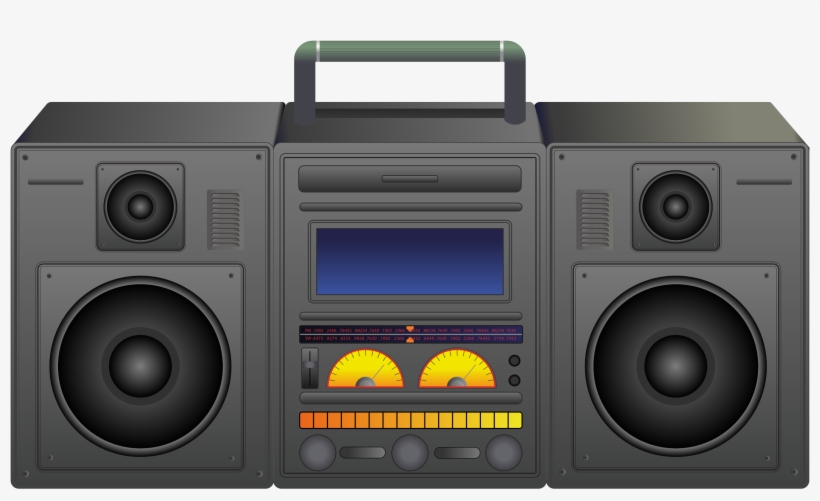 Svg Transparent Stock Portable Music Player Big Image - Clip Art Boom Box, transparent png #572033