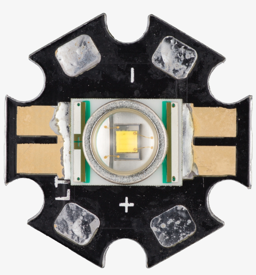 Cree Xlamp Xr-e 7090 Q4 On Star Top View - Optical Disc Drive, transparent png #572383