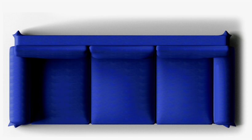 Couch Vector Top View - Blue Sofa Top View Png, transparent png #572611