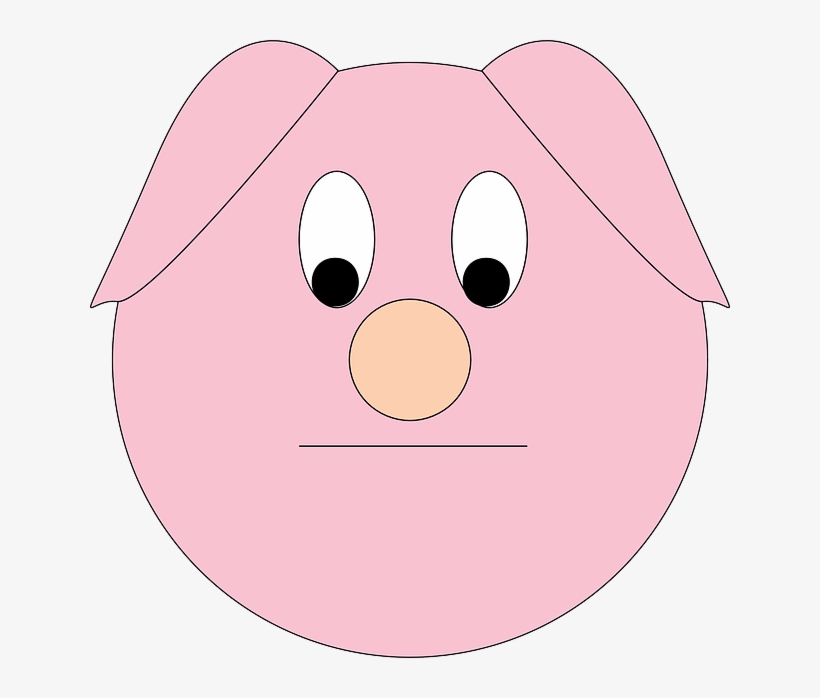 Cartoon, Farm, Pig, Sad, Animal, Piggy, Pigs, Head - หมู เศร้า, transparent png #572758