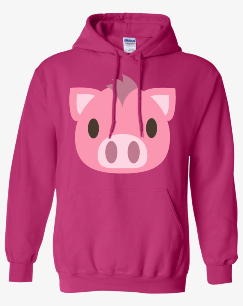 Pig Face Emoji Hoodie - Queens Born On October 23, transparent png #572760