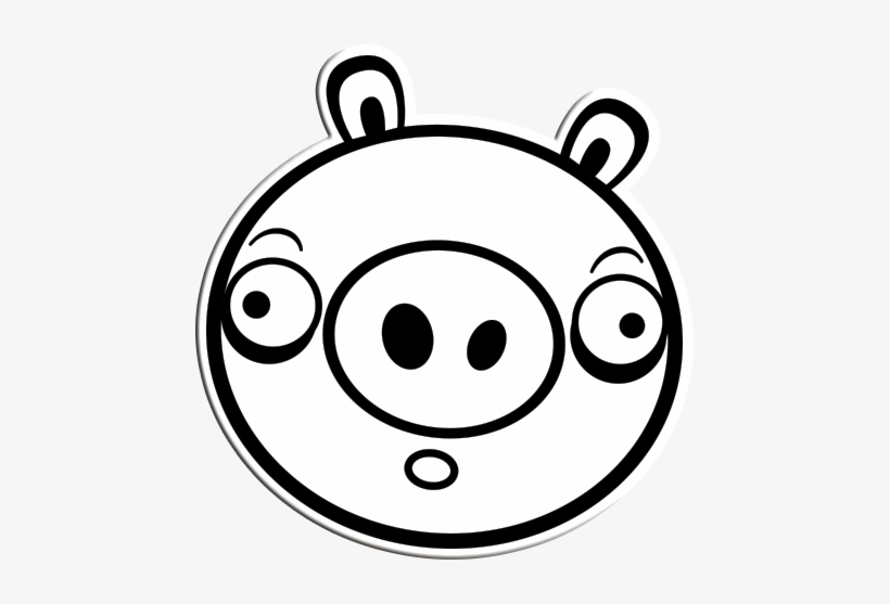 Pig Face - Decal, transparent png #572895