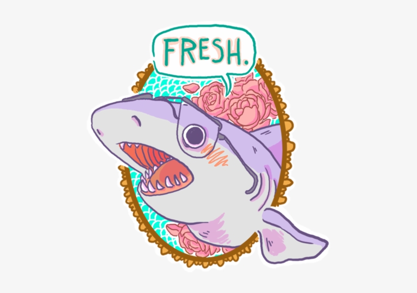 Cute Shark Tumblr - Cara Mcgee Sharks, transparent png #572900