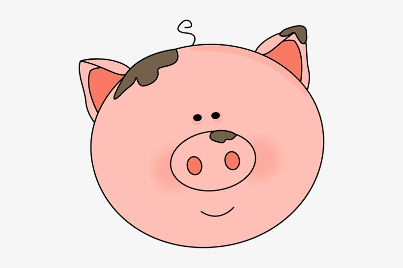 Pig Face With Mud - Clip Art, transparent png #573159