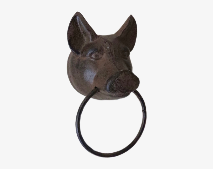 Farmhouse Pig Towel Ring - Heated Towel Rail, transparent png #573184