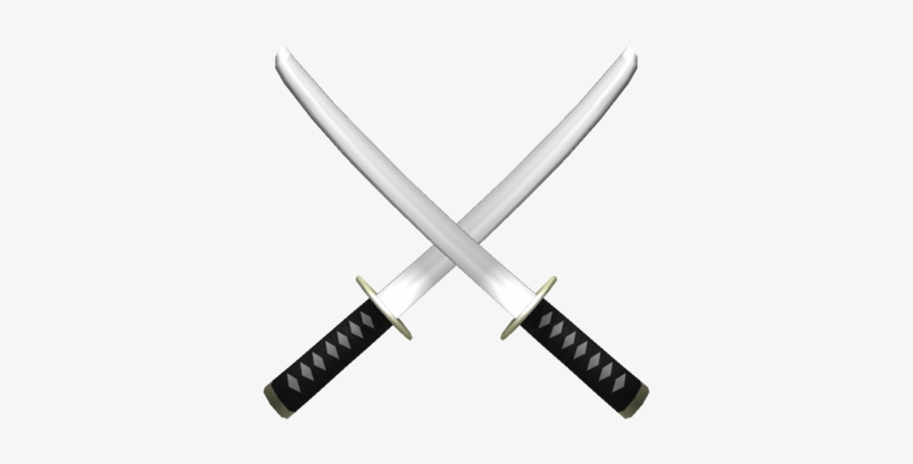 Picture Black And White Library Knives Vector Samurai - Crossed Katanas Png, transparent png #573293