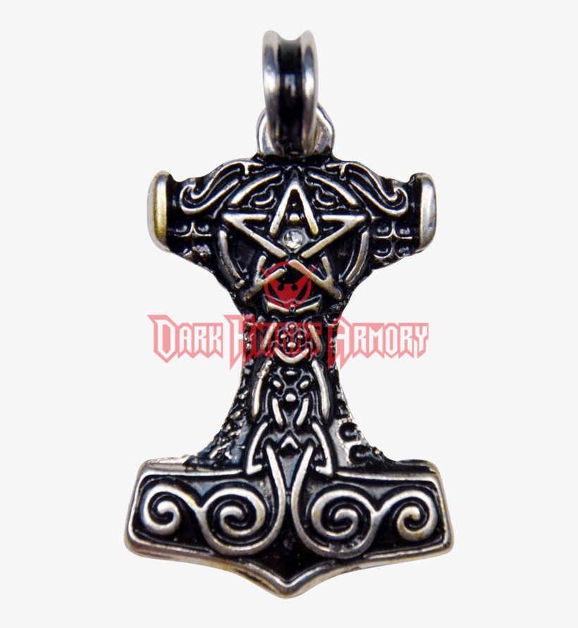Thors Hammer Pendant Viking Pendant Pentagram Pentacle Star Thor's