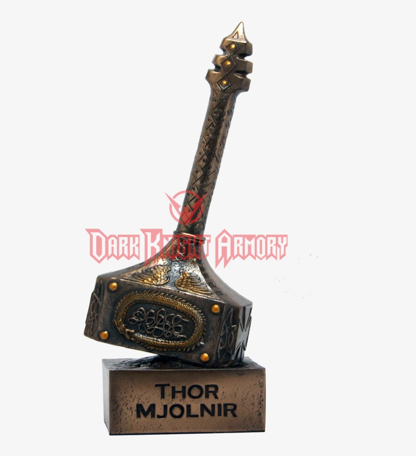 Thor's Mjolnir Hammer Statue - 10.25 Inch Thor Mjolnir Norse Mythology Resin Statue, transparent png #573680