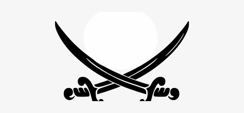 Saber Vector Crossing Swords - Pirate Clip Art, transparent png #573826
