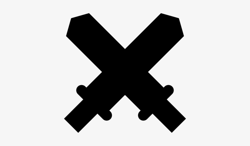 Crossed Swords Vector - Icono De X, transparent png #573973