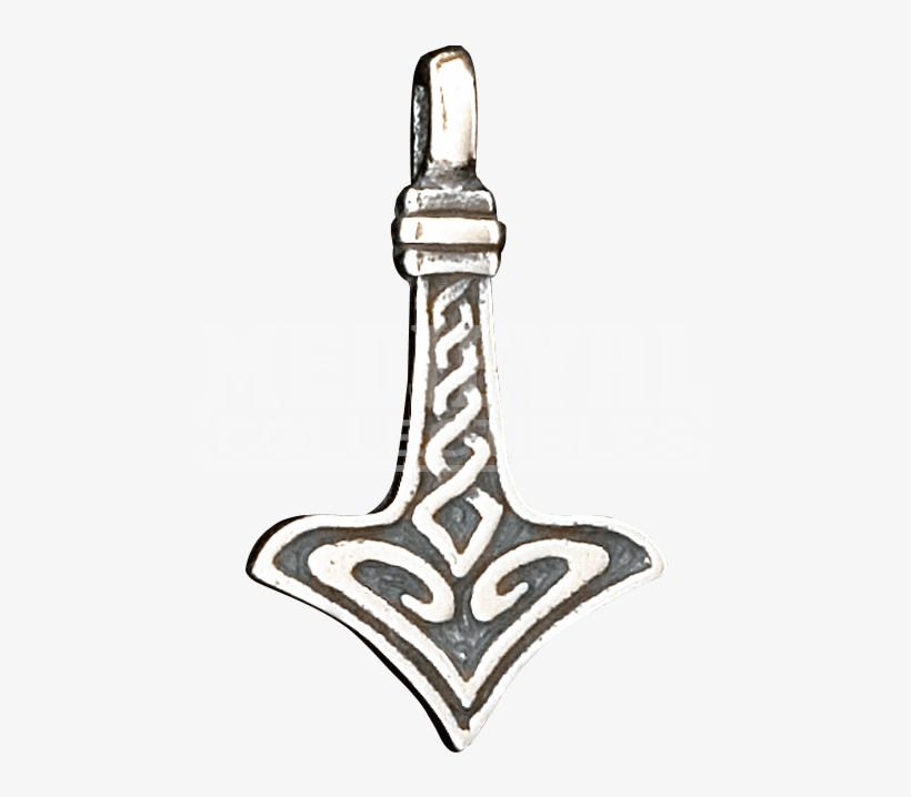 Double-sided Thors Hammer Pendant - Pendant, transparent png #574039