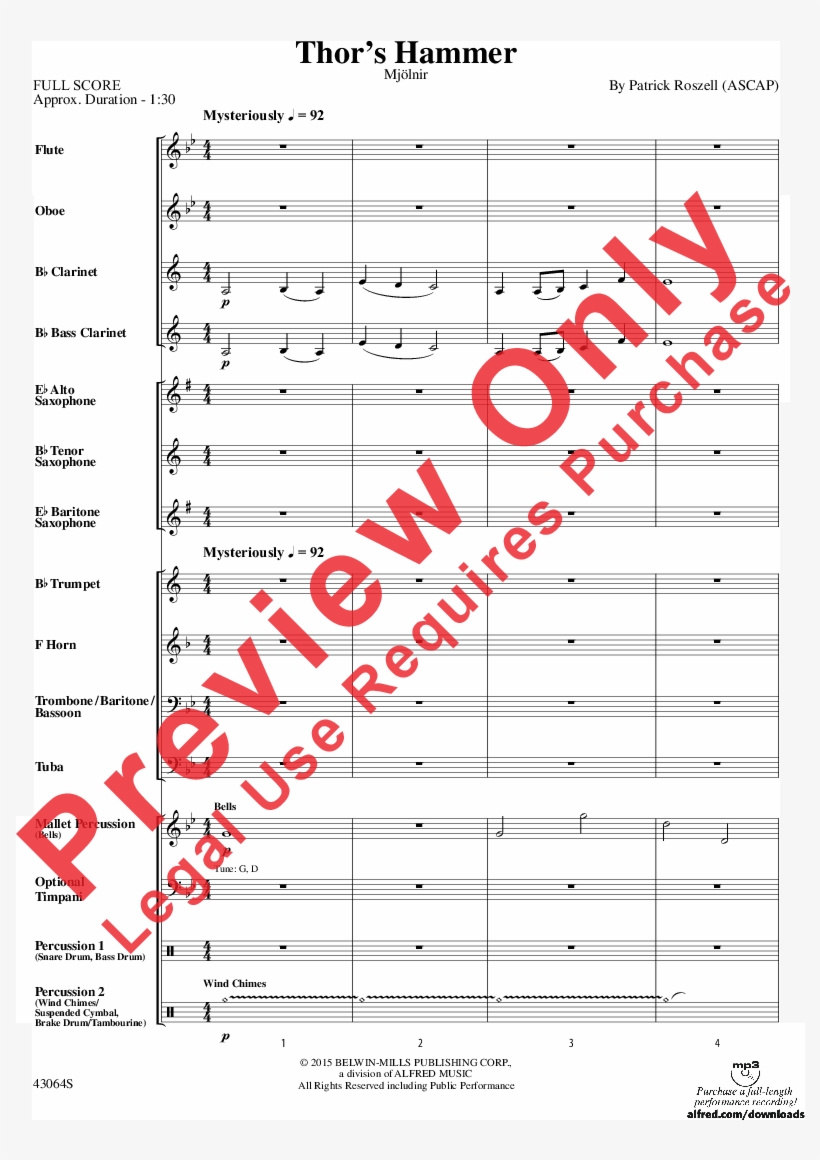 Thor's Hammer Thumbnail Thor's Hammer Thumbnail Thor's - Forbidden City Sheet Music, transparent png #574127