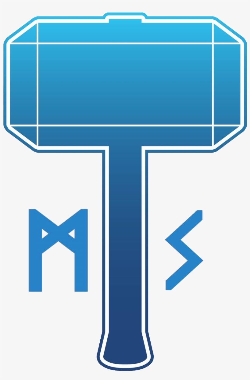 Sometimes You Need The Mighty Hammer Of Thor To Defend - Sign, transparent png #574230