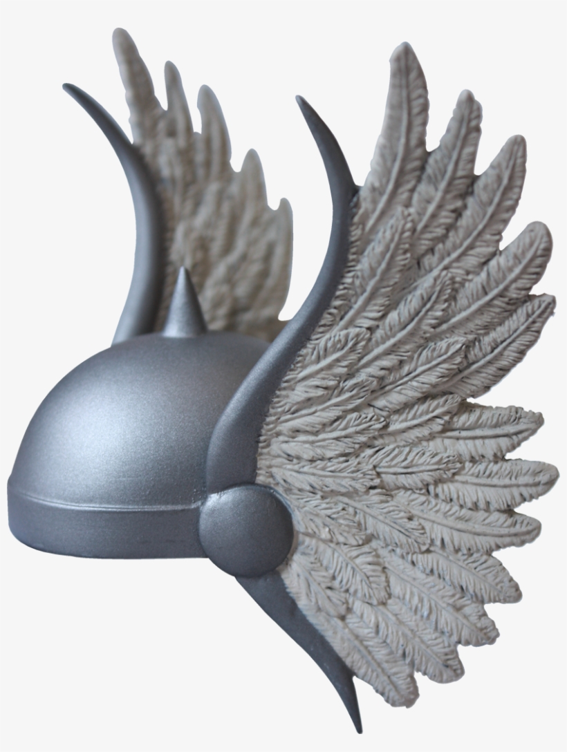 Thor's Hammer And Helmet Up Close - Thors Classic Winged Helmet, transparent png #574401