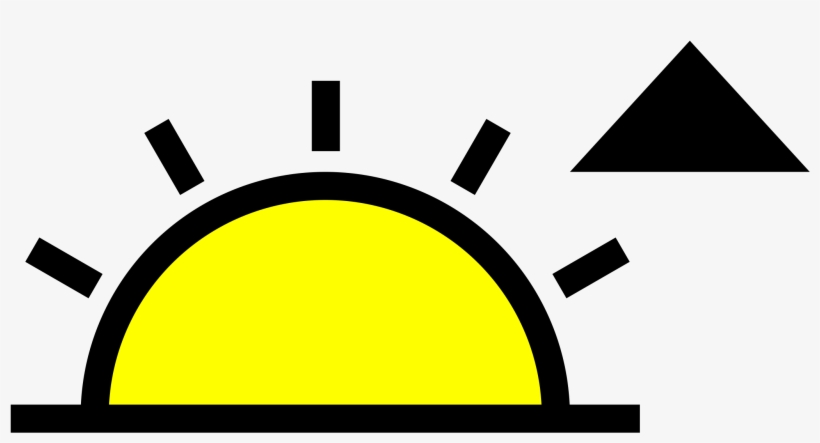 Sunrise Clipart Transparent - Summer Black And White Emoji, transparent png #574670