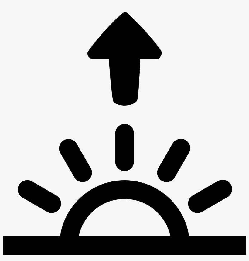 It's A Sun Peaking Halfway Up Over The Horizon - Sunrise Icon Png, transparent png #574697