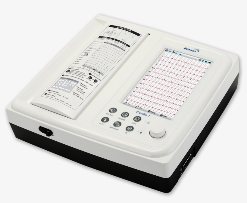 Cardio7 Bionet Interpretive Touch Screen Electrocardiograph - Ekg Cardio 7, transparent png #574701