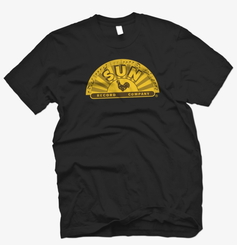 Sun Records Offically Licensed Half Sun Crest Tee-black - Do I Look Like Someone Who Cares, transparent png #574788