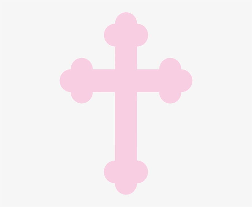 Christening Cross Clip Art At Clker - Pink Cross Clip Art, transparent png #574917