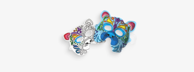 Wild Cat Masks From 3d Colorables - Wild Cat Masks - Set Of 2: 161-008, transparent png #574983
