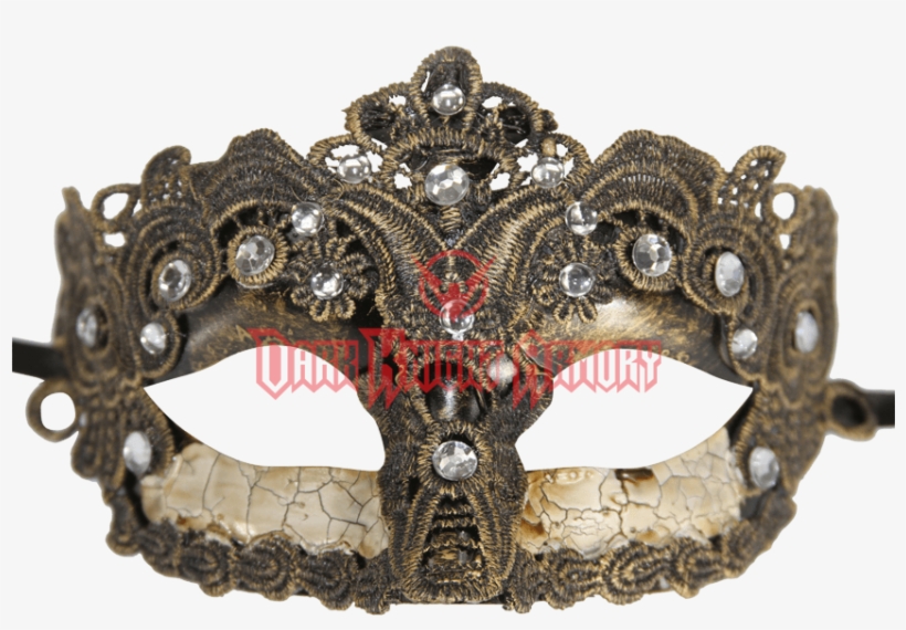 Kayso Lm005b Vintage Bronze Lace Plastic Mask,, transparent png #575040