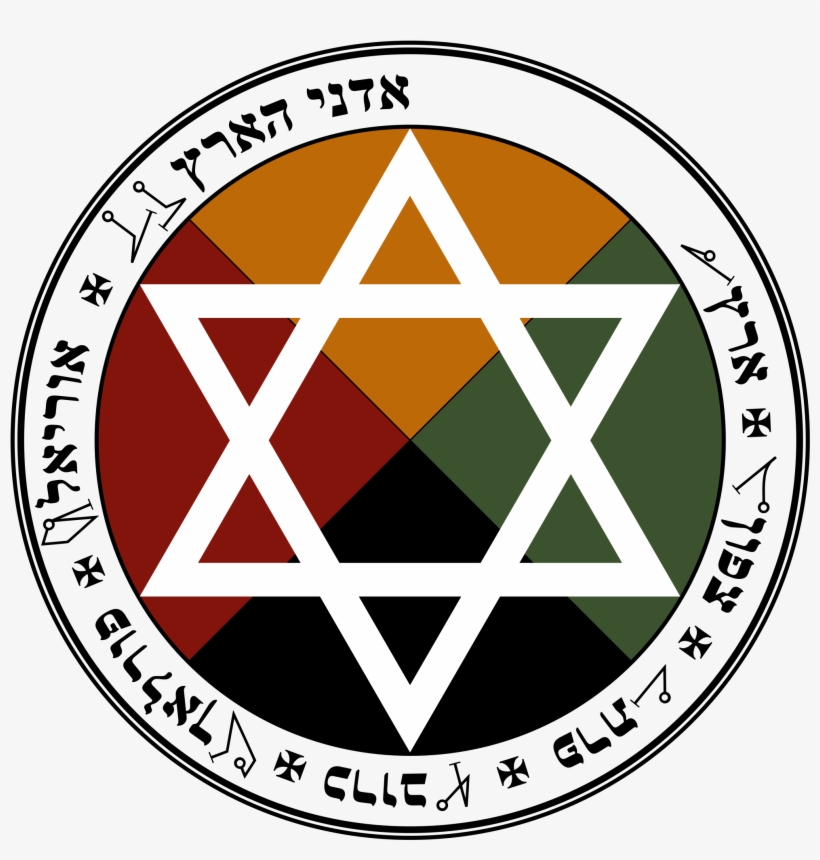 Open - Golden Dawn Earth Pentacle, transparent png #575289