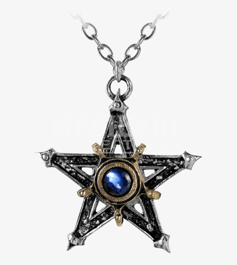 Medieval Pentacle Pendant - Alchemy Gothic Medieval Pentangle Pendant, transparent png #575331