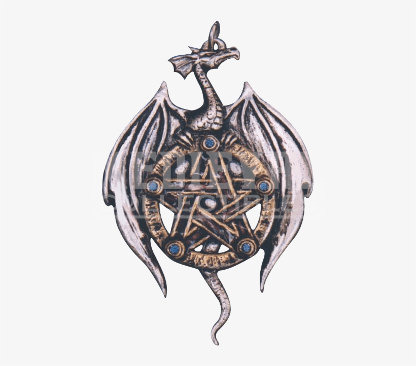 Earth Dragon Pentacle Necklace - "earth Dragon Pentacle Necklace", transparent png #575589