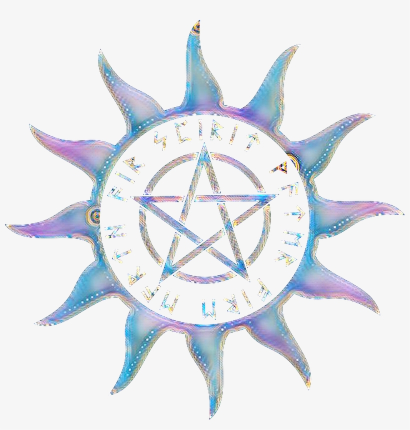 Freetoedit Stickers Sticker Pentagram Pentacle Sun, transparent png #575763