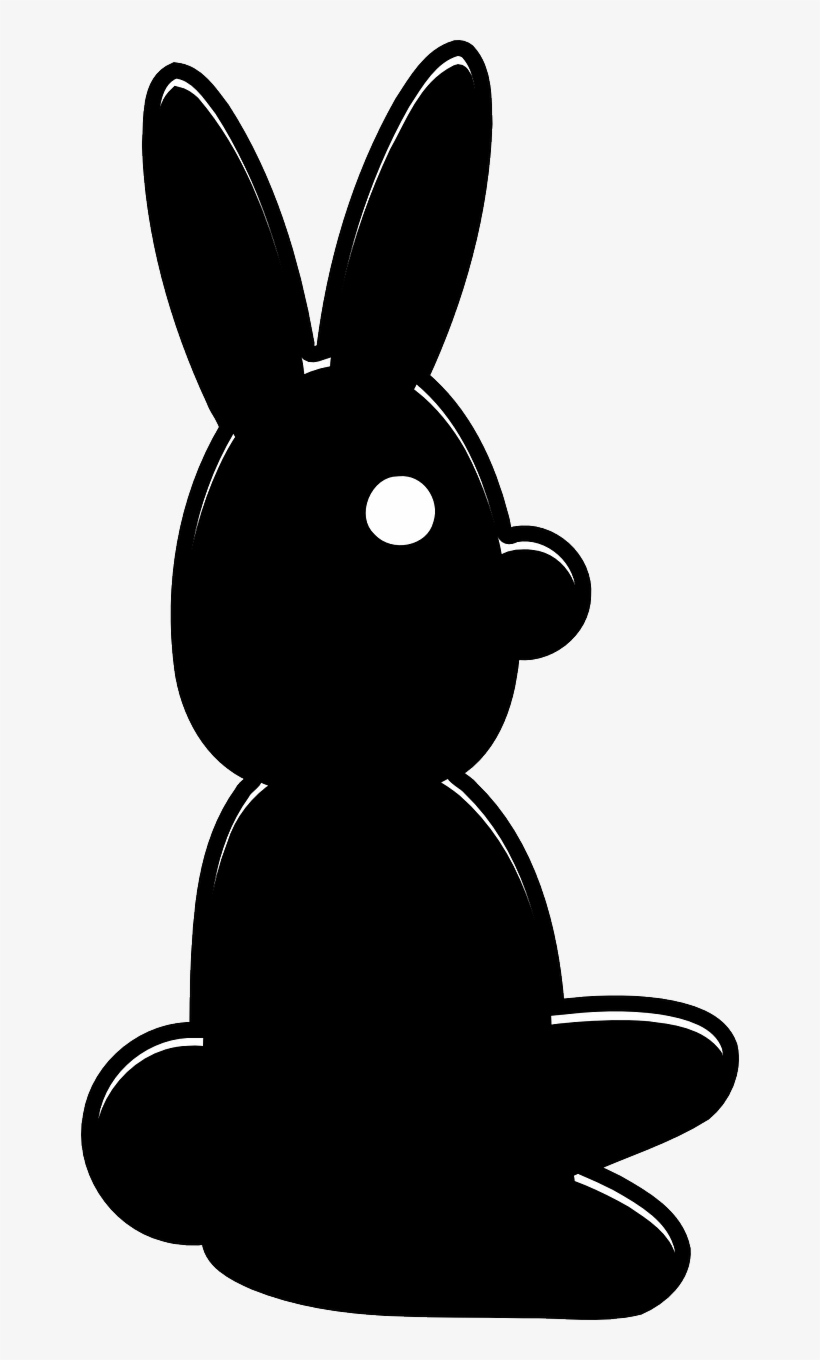 Bunny Rabbit Silhouette - Conejo De Pascua Negro, transparent png #575886