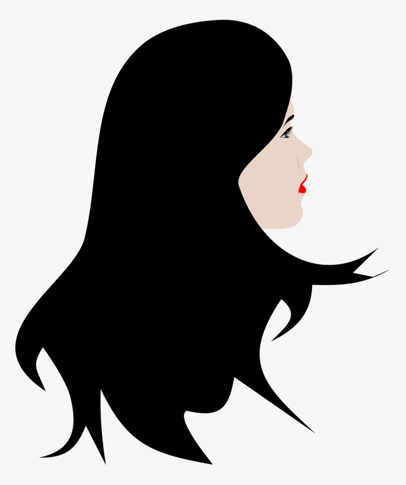 Stylist Clipart Back For Free Download Long Hair Clipart Free