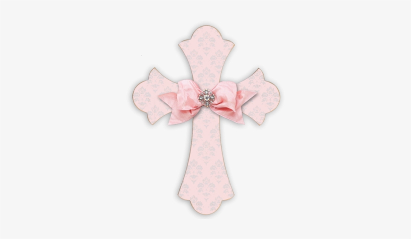 Silver Brocade Cross Rose - Cross, transparent png #576011