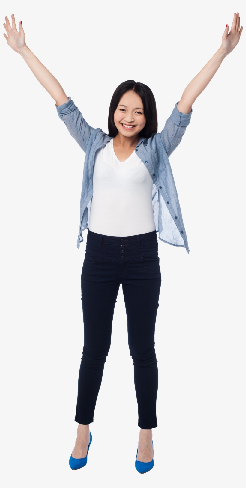 Happy Girl Png Image - Happy Person Transparent Background, transparent png #576390