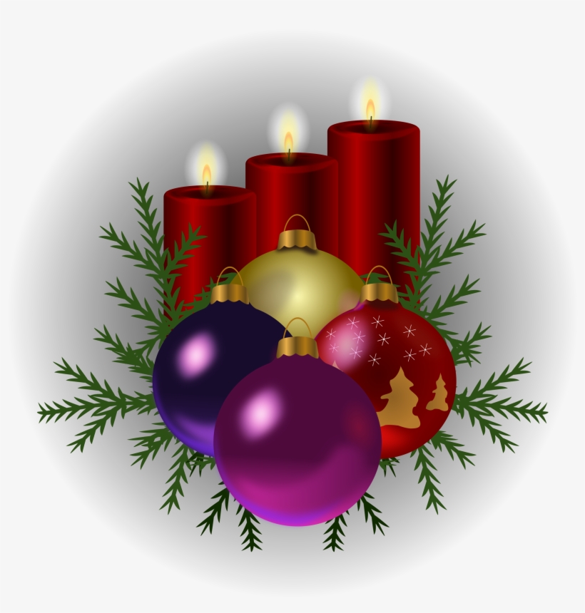 Free To Use & Public Domain Christmas Ornaments Clip - Gambar Pohon Natal Dan Lilin, transparent png #576406