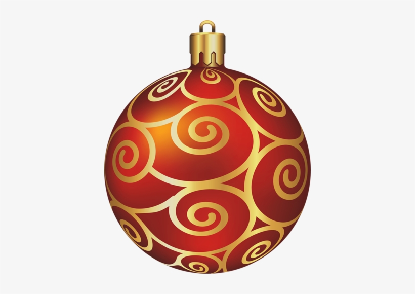 Picture Free Library Red Christmas Ornament Clipart - Esferas De Navidad Png, transparent png #576684