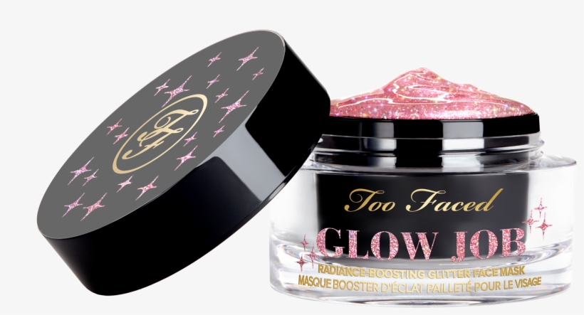 Glow Job Radiance Boosting Glitter Face Mask Pink Tiara - Too Faced Glow Job, transparent png #577222