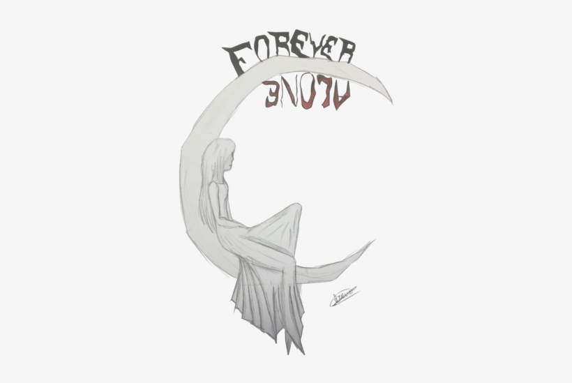Forever Alone - Illustration, transparent png #577326