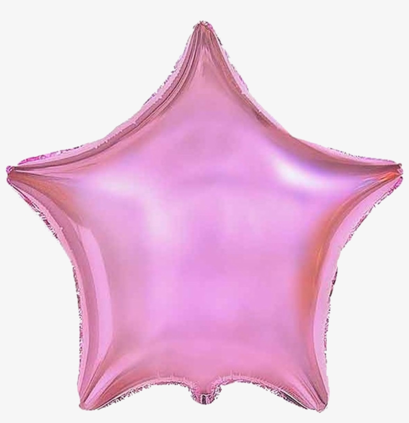 Pink Star Flower Shop Studio Flores - Balón Foliový 45 Cm Hvězda Metalická Světle Růžová, transparent png #577448